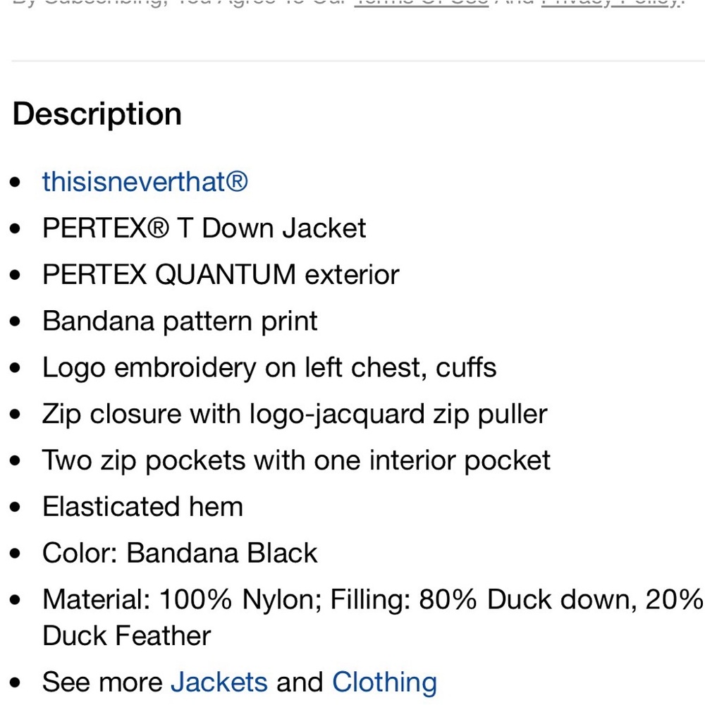 Thisisneverthat Pertex Puffer Jacket - image 5